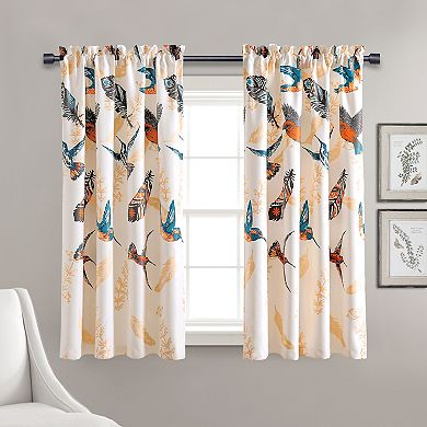 Lush Decor 2-pack Bird Breeze Room Darkening Window Curtain Set