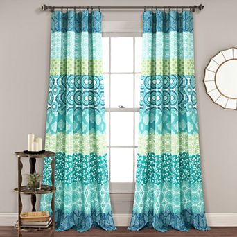 Lush Decor Bohemian Stripe Window Curtains Set