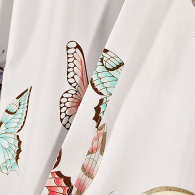 Lush Decor 2-pack Flutter Butterfly Window Curtain Set