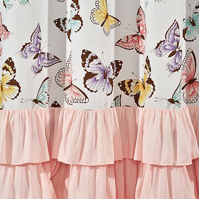 Lush Decor 2-pack Flutter Butterfly Window Curtain Set