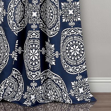 Lush Decor 2-pack Karmen Medallion Room Darkening Window Curtain Set