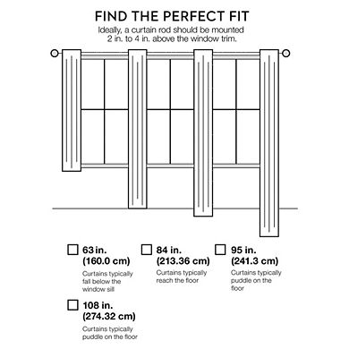 Lush Decor Nova Ruffle Window Curtains Set