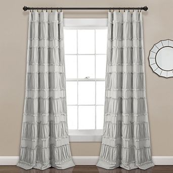 Lush Decor Nova Ruffle Window Curtains Set