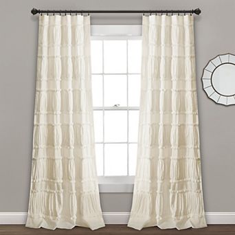 Lush Decor Nova Ruffle Window Curtains Set