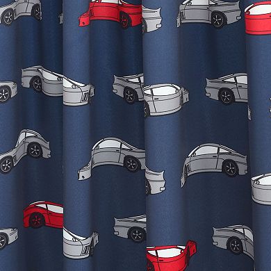 Lush Decor 2-pack Race Cars Room Darkening Window Curtain Set