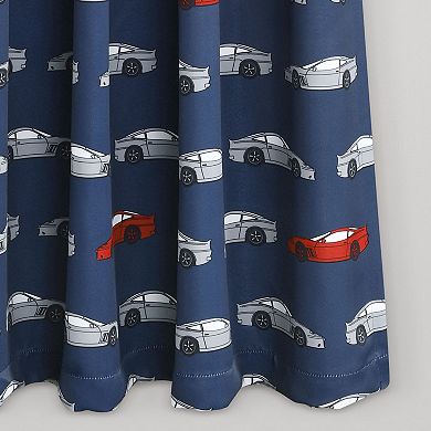 Lush Decor 2-pack Race Cars Room Darkening Window Curtain Set