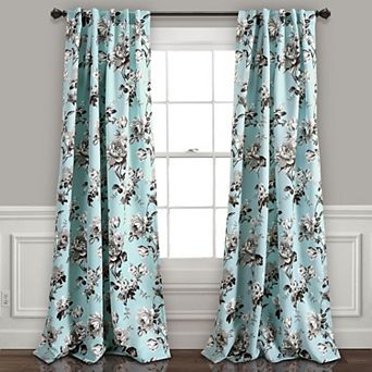 Lush Decor 2-pack Tania Floral Room Darkening Window Curtains