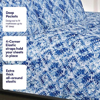 Sweethome Collection Tuscany 4-Piece 1500 Thread Count Sheet Set