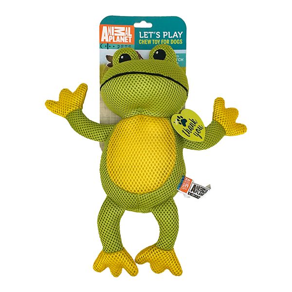 Animal Planet Mesh Frog Dog Toy