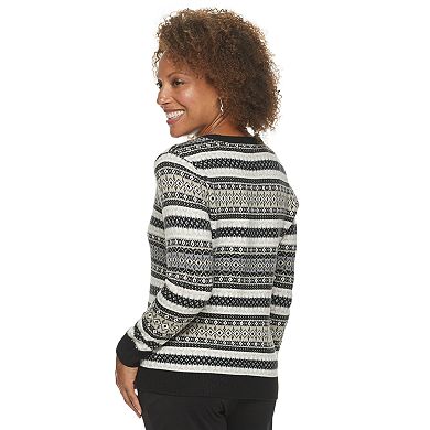 Petite Croft & Barrow Button Front Cardigan