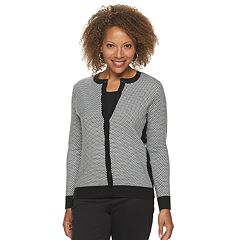 Petite Croft & Barrow® Button Front Cardigan