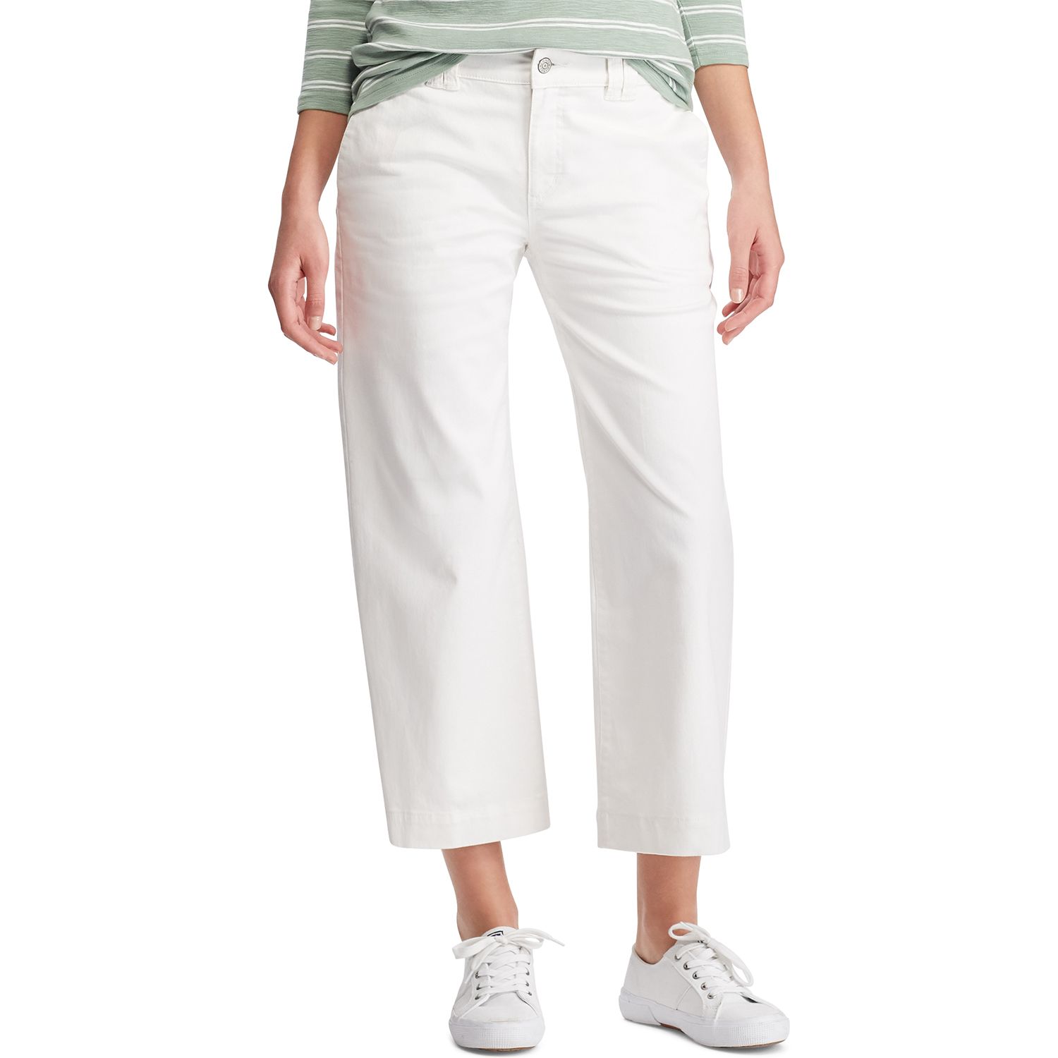 chaps wide leg crop jeans