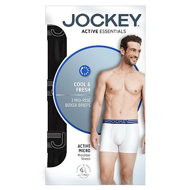 Men's Jockey® 3-Pack ActiveMicro Boxer Briefs