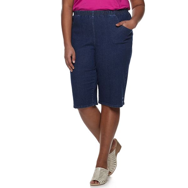 Plus Size Croft & Barrow® Rivet Hem Pull-On Skimmers