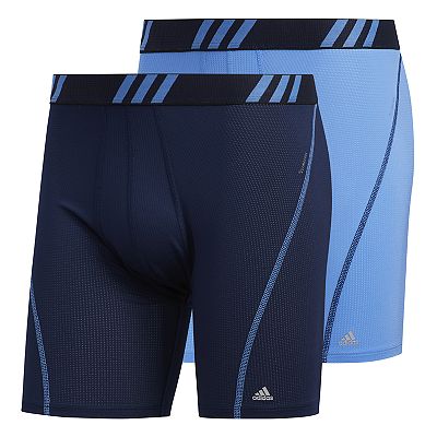 Men s adidas 2 pack climacool Fitted Micro Mesh Performance Boxer Briefs