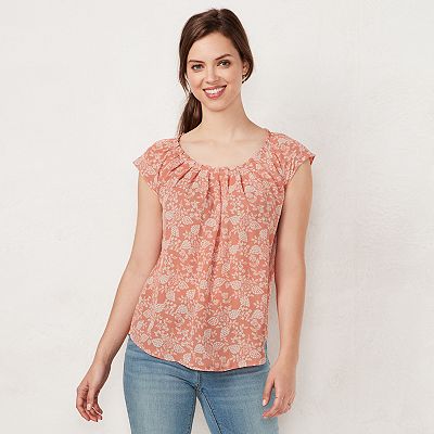 Women s LC Lauren Conrad Pleated Top