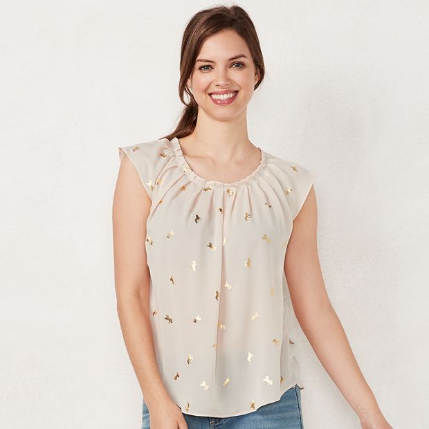 Lauren conrad cheap pleated top