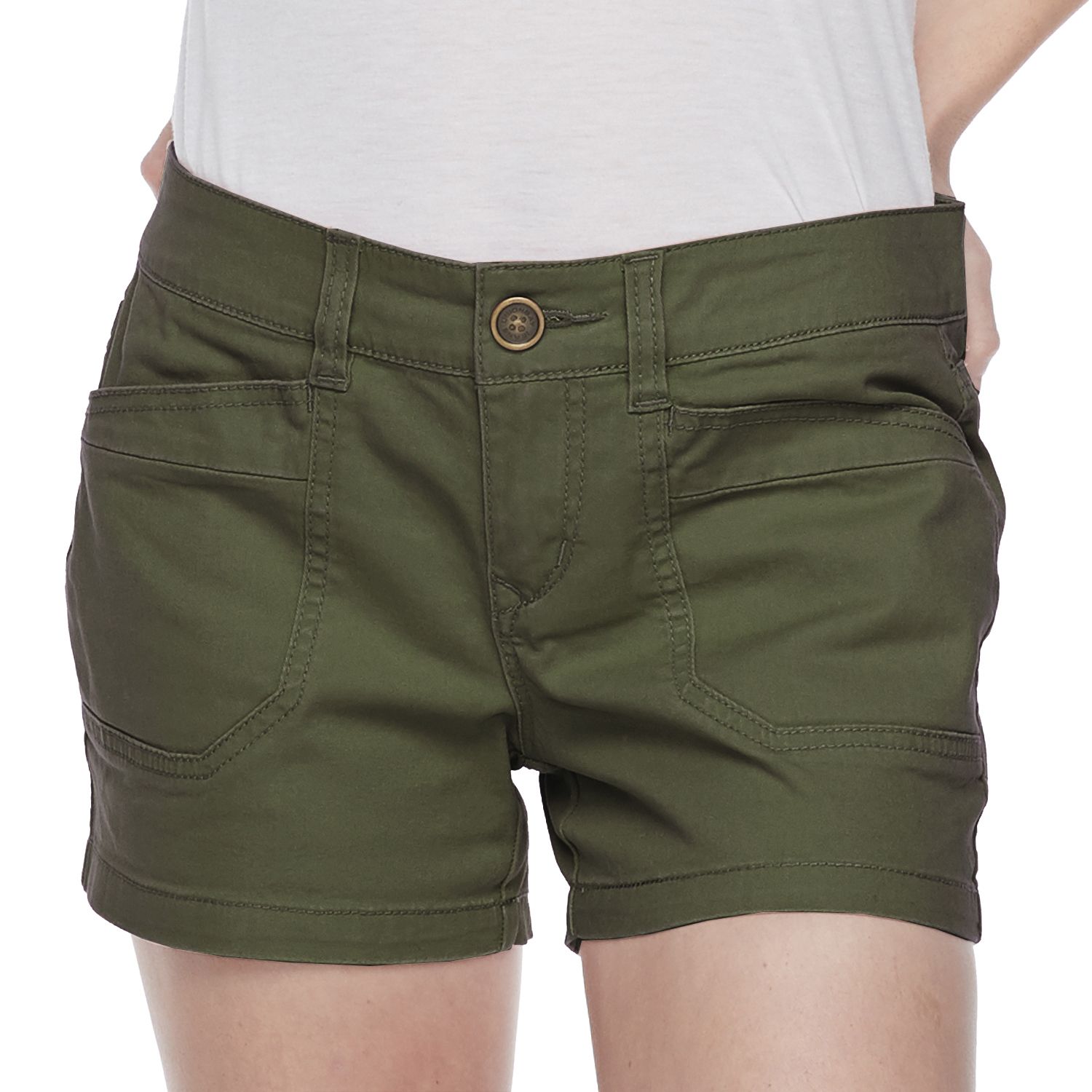 unionbay delaney stretch midi shorts
