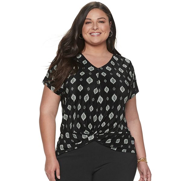 Womens Dana Buchman Front Twist Top 9409