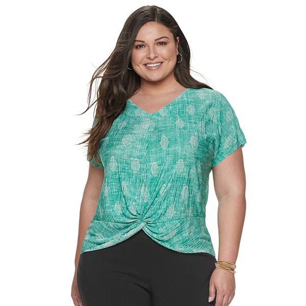 Womens Dana Buchman Front Twist Top 3296