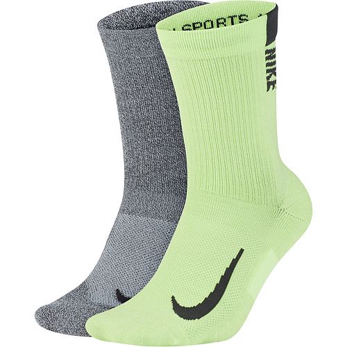 Men's Nike 2-pack Multiplier Crew Socks