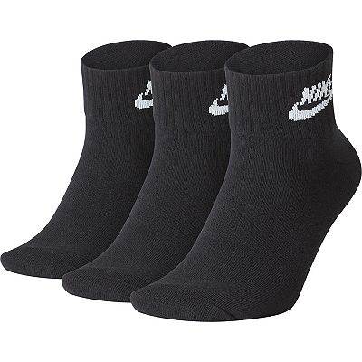 Men s Nike 3 Pack Everyday Essential Ankle Socks