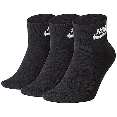 Long black nike socks best sale