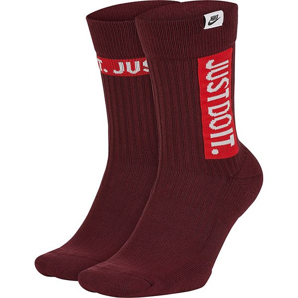 Maroon best sale nike socks