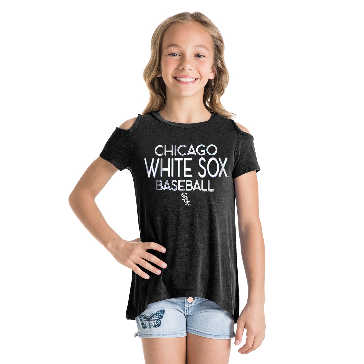 girls white sox shirt