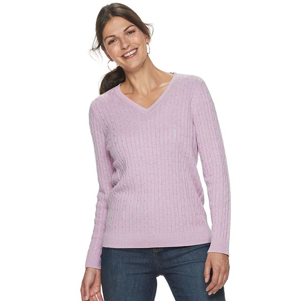 Kohls v neck on sale sweater