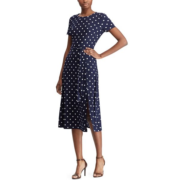 Women's Chaps Polka-Dot A-Line Dress