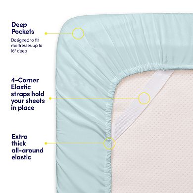 Sweet Home Collection 1500 Thread Count Deep Pocket Sheet Set