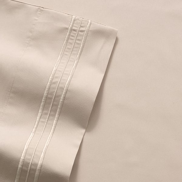 Sweet Home Collection 1500 Thread Count Deep Pocket Sheet Set - Beige (CKING SET)
