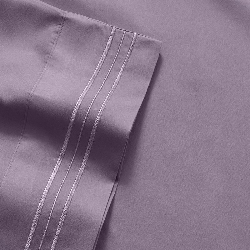 Sweet Home Collection 1500 Thread Count Deep Pocket Sheet Set, Purple