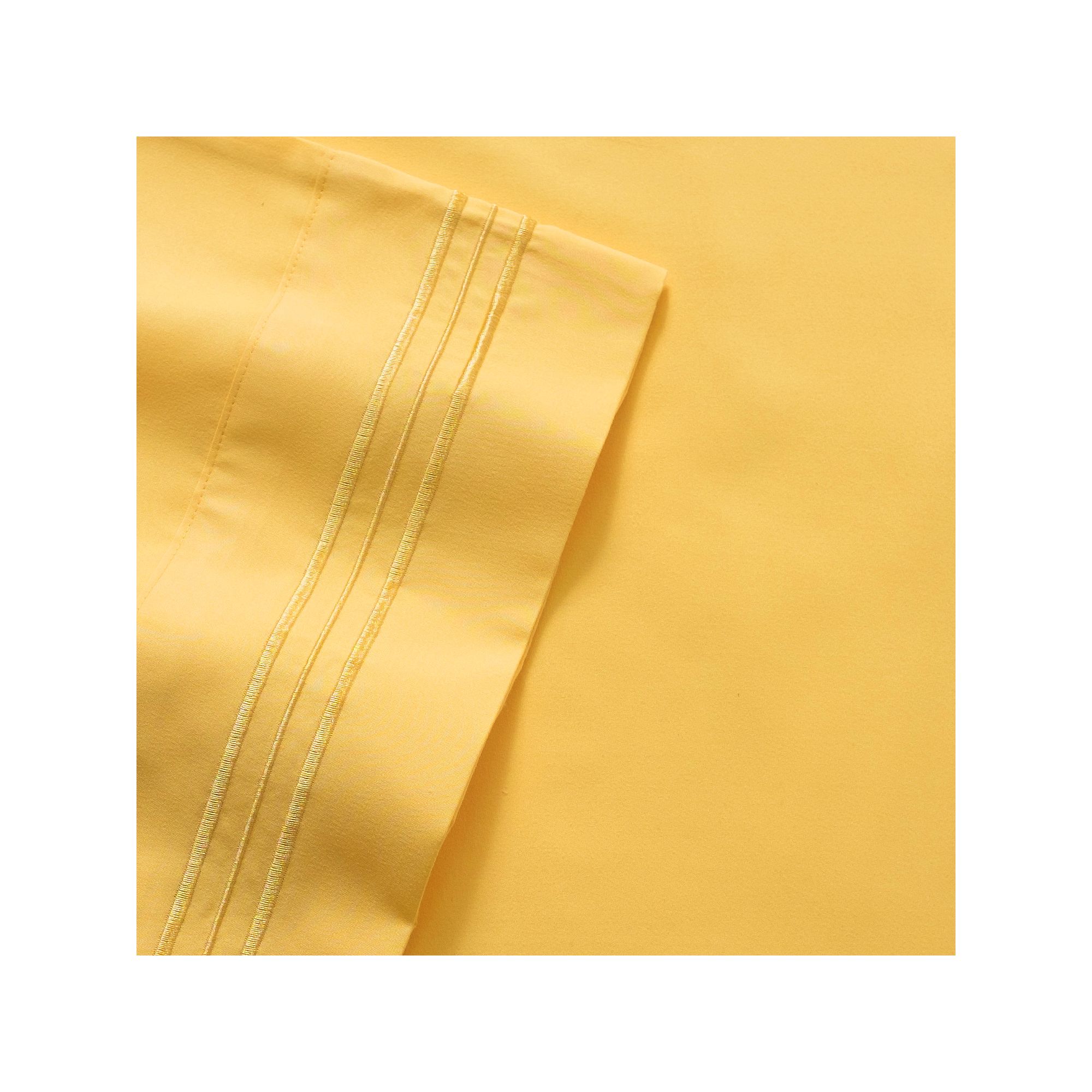 Sweet Home Collection 1500 Thread Count Deep Pocket Sheet Set, Yellow
