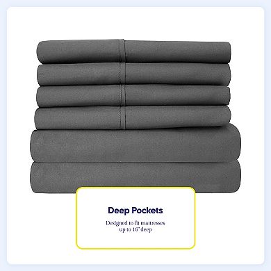 Sweet Home Collection 1500 Thread Count Microfiber Sheet Set