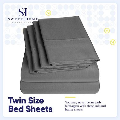 Sweet Home Collection 1500 Thread Count Microfiber Sheet Set