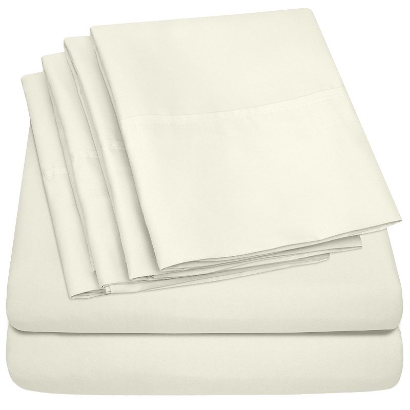 Sweet Home Collection 1500 Thread Count Sheet Set, Natural, TWINXL SET