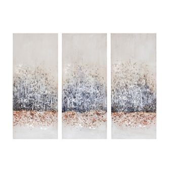 Madison Park Twilight Mystere Hand Brushed Canvas Wall Art 3 pc Set