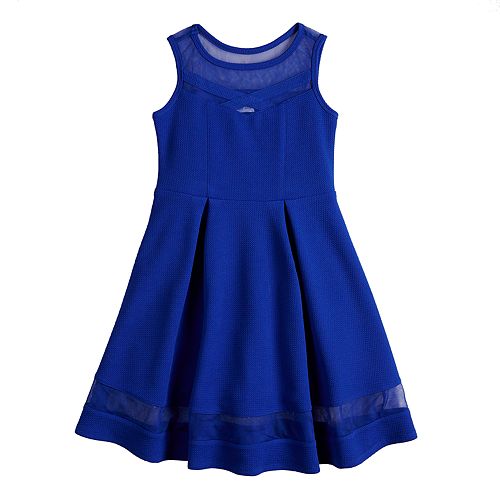 Girls 7-16 Bonnie Jean Textured Fit & Flare Dress