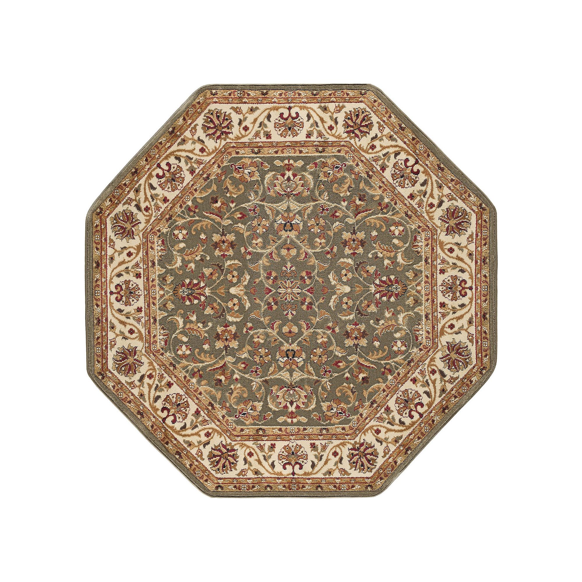 KHL Rugs Ventura Oriental Octagonal Indoor Area Rug, Green
