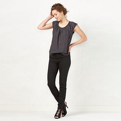 Women's LC Lauren Conrad Pleat Neck Top