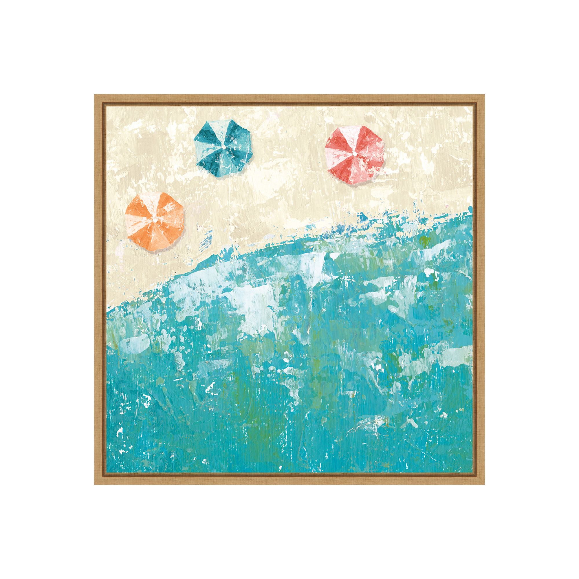 Amanti Art Beach Days Framed Wall Art, Brown