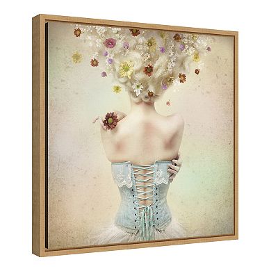 Amanti Art Framed 'Girl of the Flower Garden' by Kiyo Murakami