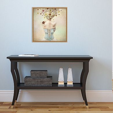 Amanti Art Framed 'Girl of the Flower Garden' by Kiyo Murakami