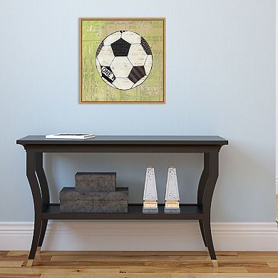 Amanti Art Framed 'Baseball Play Ball I Soccer' by Courtney Prahl Wall Art