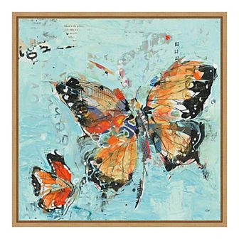 Amanti Art 'Monarch II Light Blue' by Kellie Day