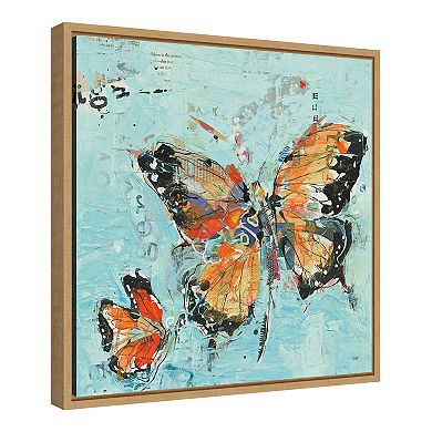 Amanti Art 'Monarch II Light Blue' by Kellie Day