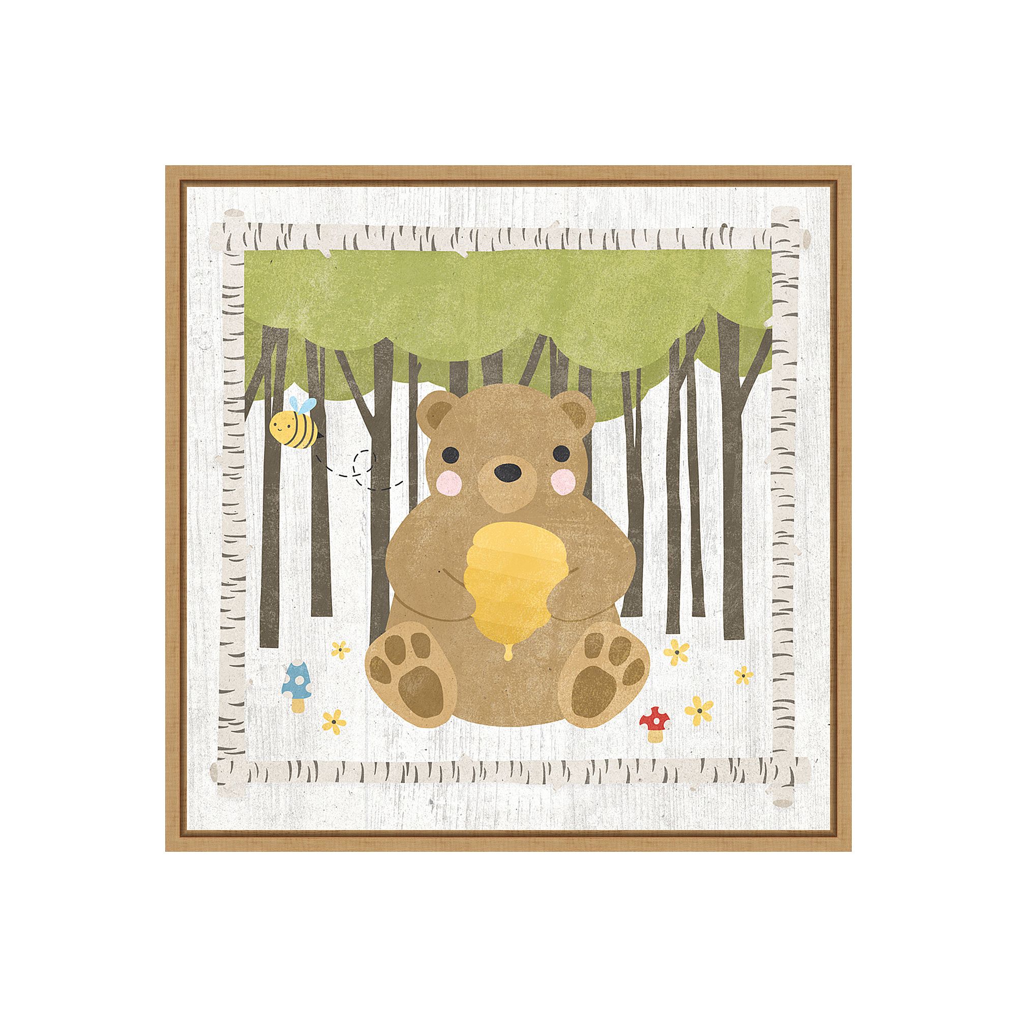 Amanti Art Woodland Hideaway Bear by Moira Hershey, Brown