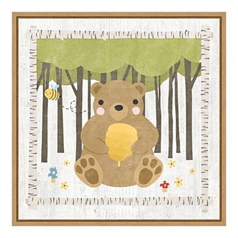 Amanti Art 'Woodland Hideaway Bear' by Moira Hershey